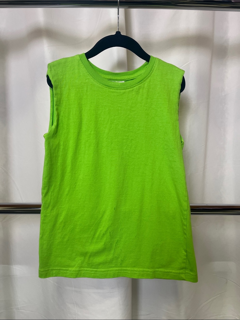 Mish Boys Neon Green Kids Sleeveless Tank Top size 5